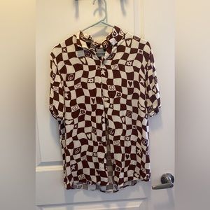 Earthbound Oversized Short Sleeve Button Down